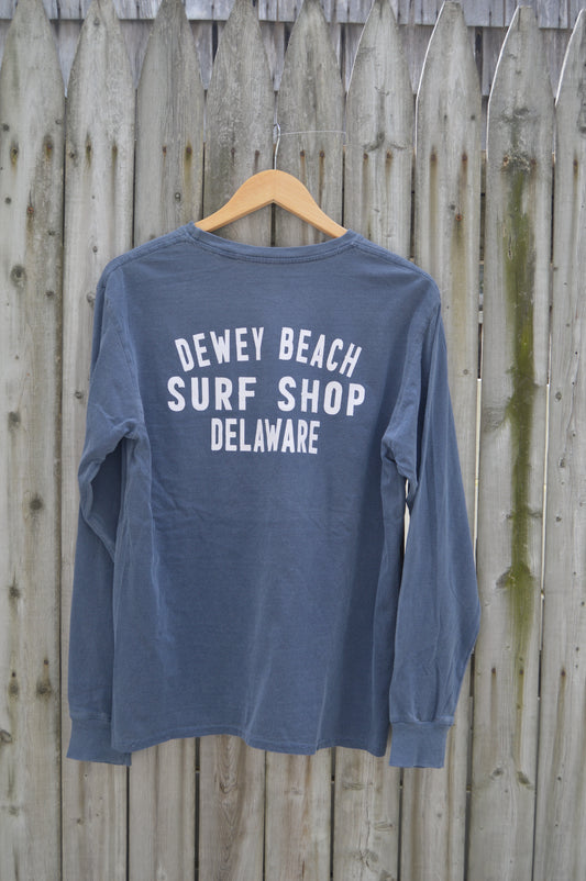 Standard Name Long Sleeve- Indigo