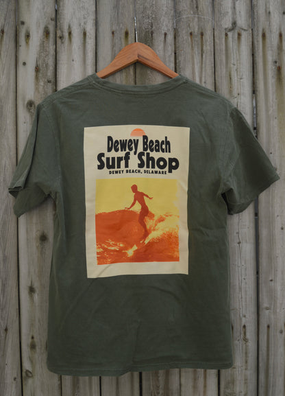 Summertime Surfer Tee- Basil