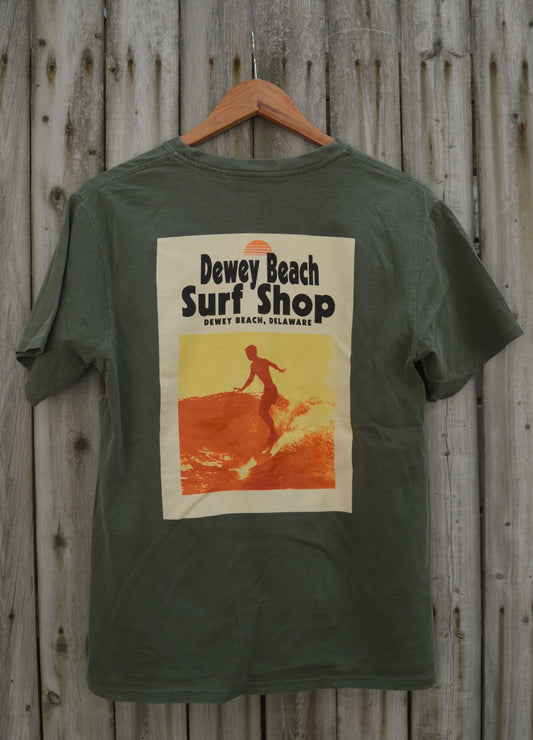 Summertime Surfer Tee- Basil