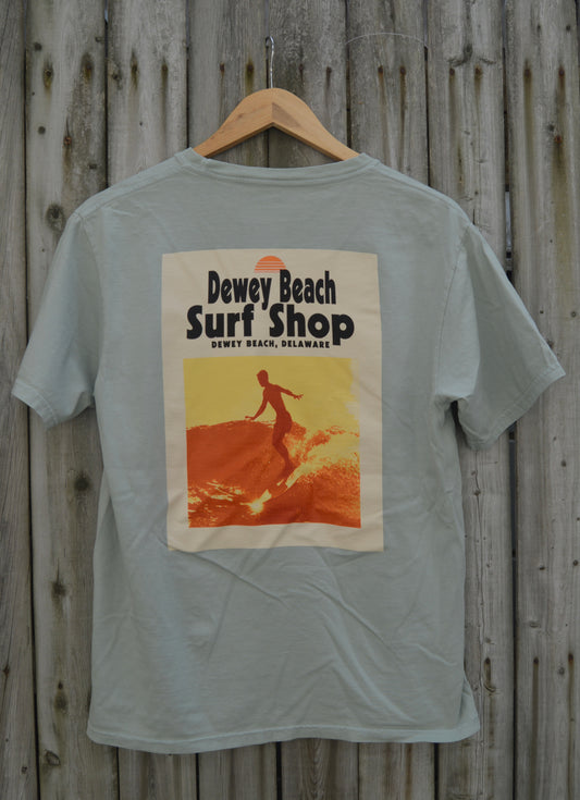 Summertime Surfer Tee- Green Lily