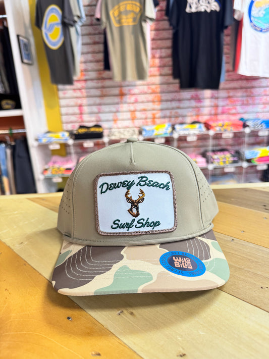 Tan/Camo Rope Deer Hat