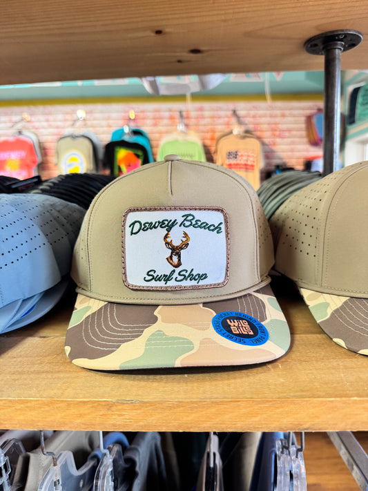 Tan/Camo Rope Deer Hat