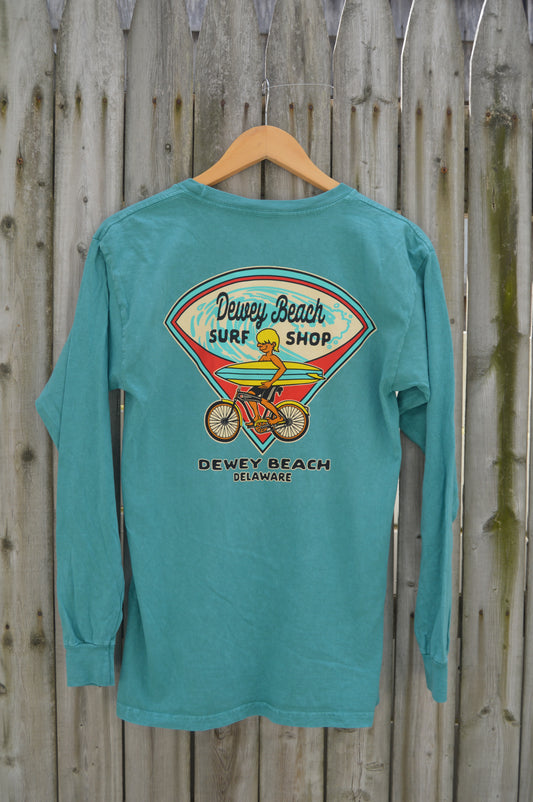 Wave Cruiser Salt Wash Long Sleeve- Aqua