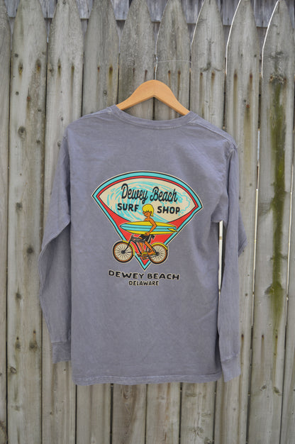 Wave Cruiser Salt Wash Long Sleeve- Steel Grey