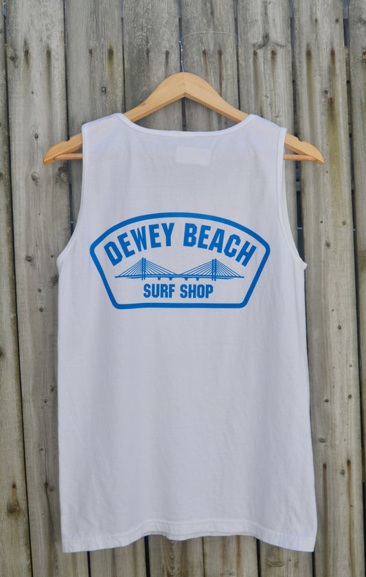 Blue Bridge Logo Tank- White
