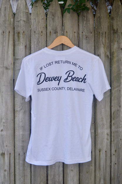 Return Me To Dewey Tee- White