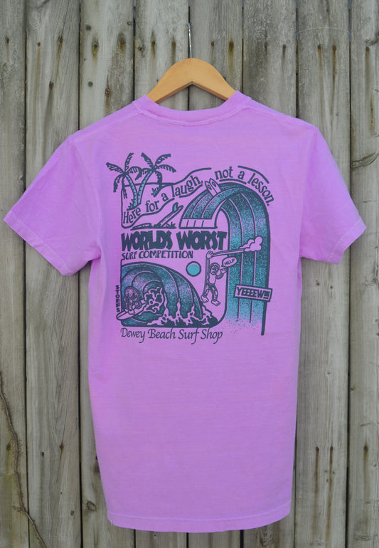 Worlds Worst Tee- Neon Violet
