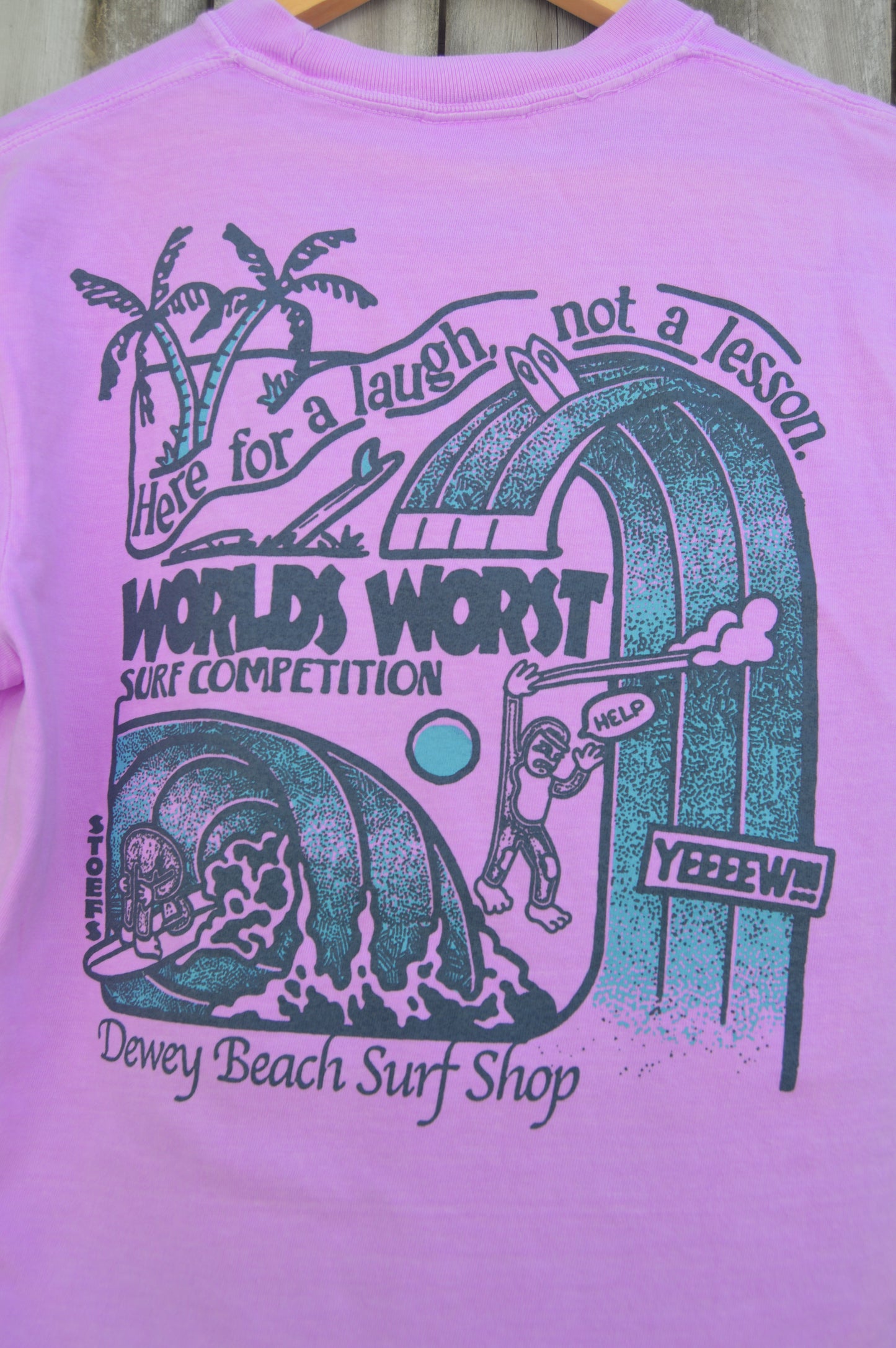 Worlds Worst Tee- Neon Violet
