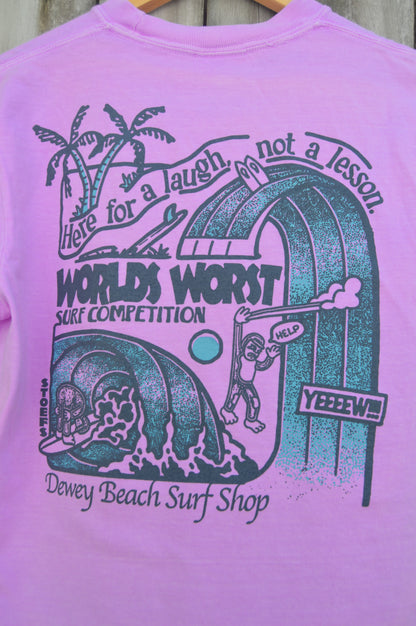 Worlds Worst Tee- Neon Violet