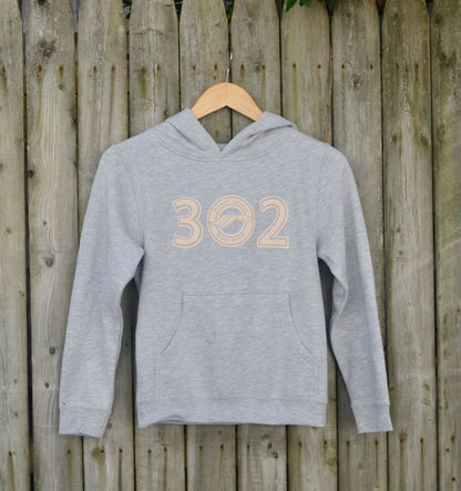 Youth 302 Hoodie- Heather Grey