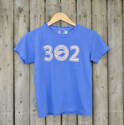 Youth 302 Tee- Flo Blue
