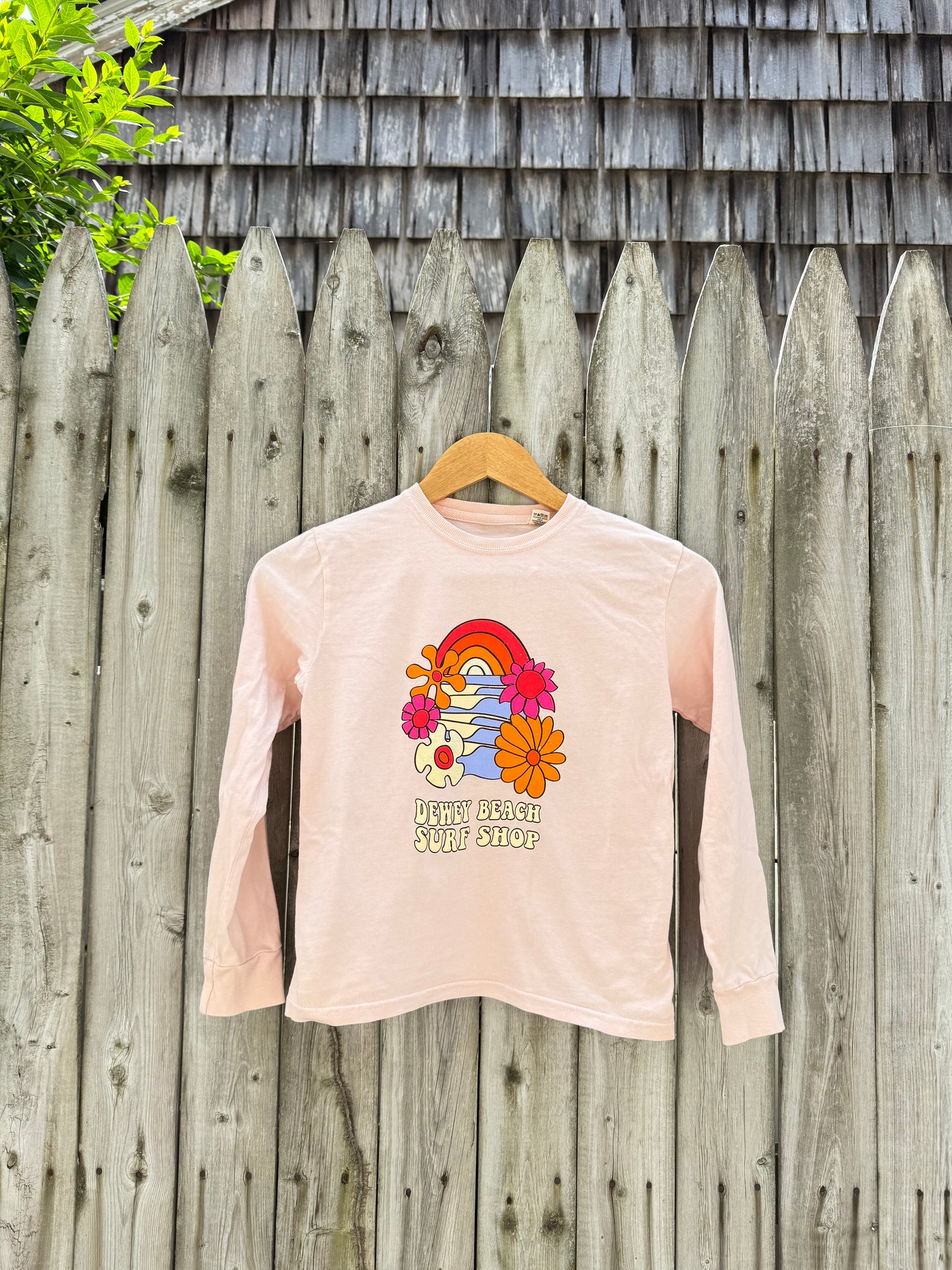 Youth Floral Longsleeve- Shell Pink