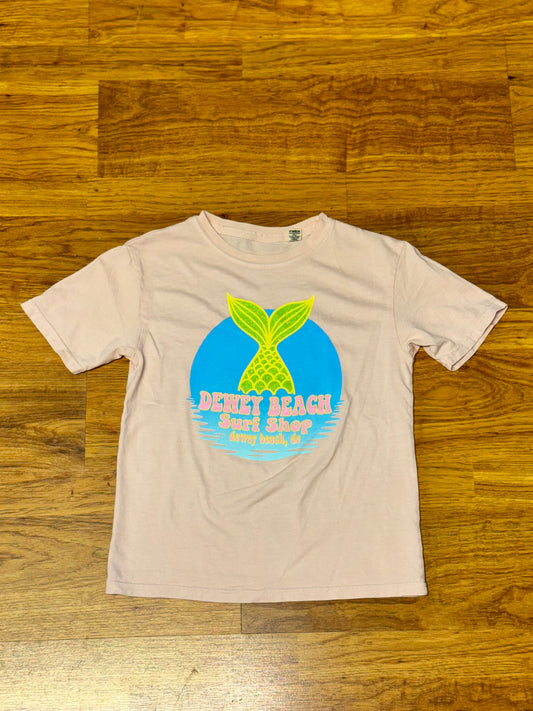 Youth Mermaid Tee- Shell Pink