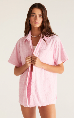 Sea Ya Terry Shirt- Paradise Pink